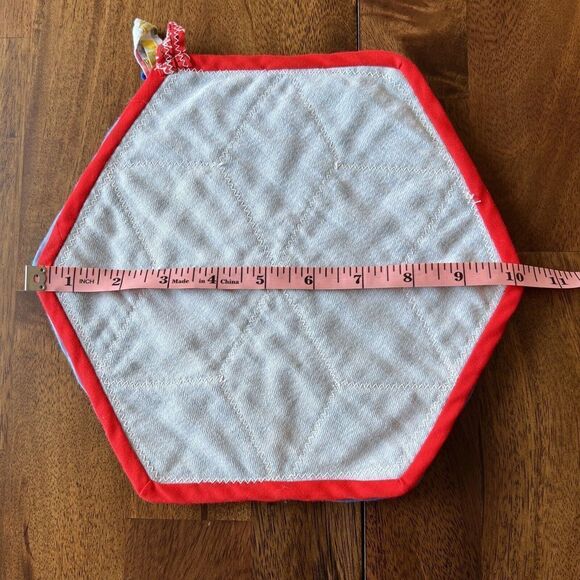 Patriotic Handmade Potholder Hot Pad Trivets Set Of Two - Picture 6 of 7